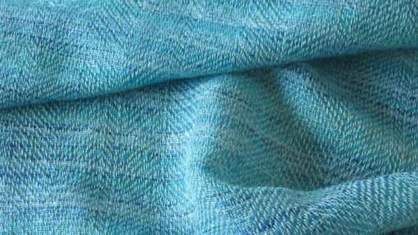 zeeblauwe sjaal